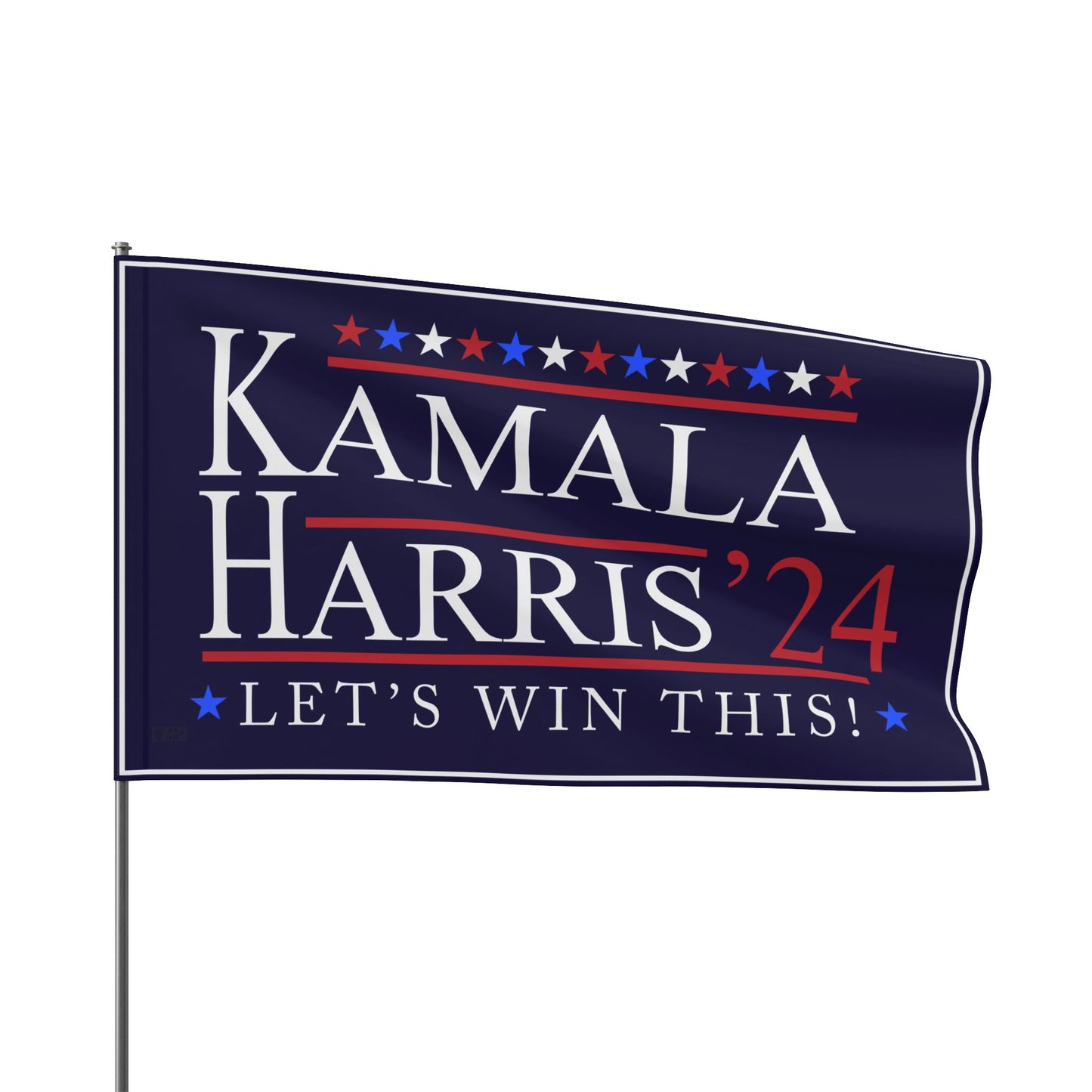 Kamala Harris 2024 "Lets Win This!" flag in 3 sizes!