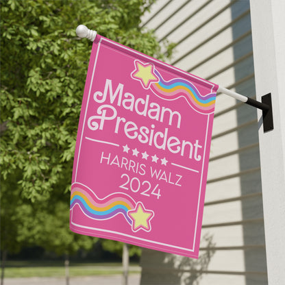 Madam President 2024 Garden & House Banner - Pink Doll Theme