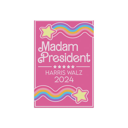 Madam President 2024 Garden & House Banner - Pink Doll Theme