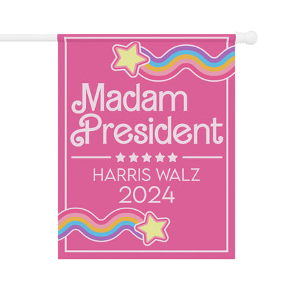 Madam President 2024 Garden & House Banner - Pink Doll Theme