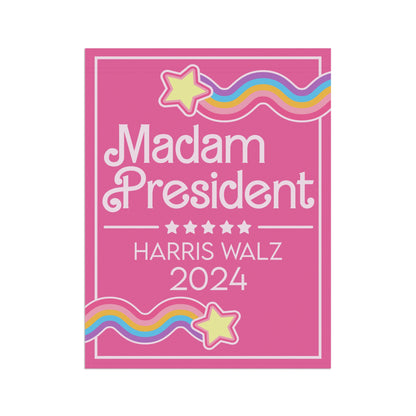 Madam President 2024 Garden & House Banner - Pink Doll Theme